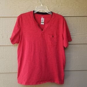 INC Henley red space dye tee NWT L large
